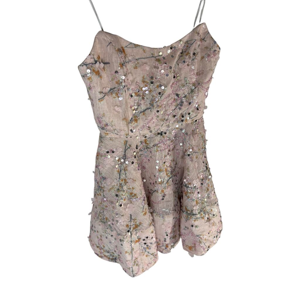ELLIATT Regina Strapless Mini Dress Sequin Embellished Formal Party Cocktail S - Picture 5 of 11